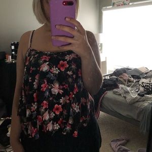 hollister floral cami